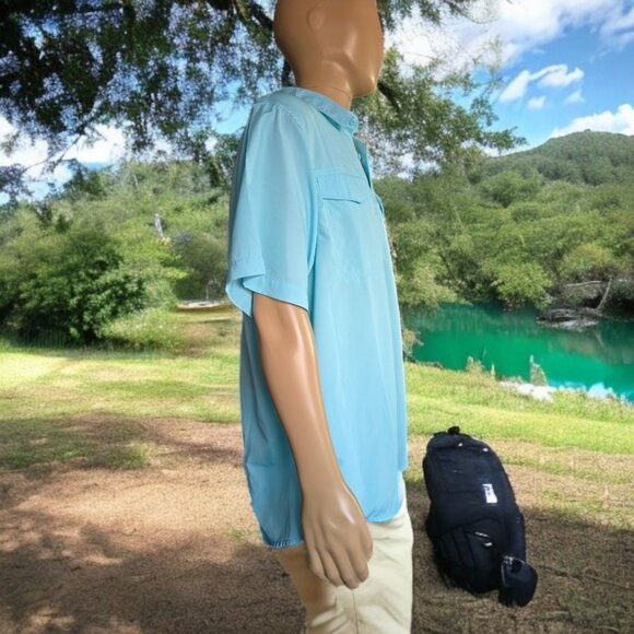 NWOT THE AMERICAN OUTDOORSMAN (XL) Vented Short Sleeve Button Up - Picture 4 of 6